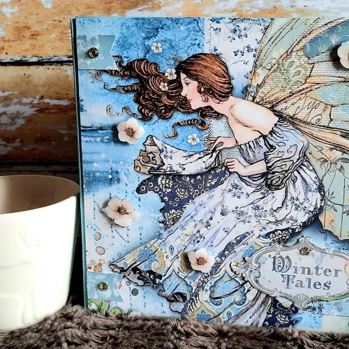 Album photos winter tales, scrapbooking, hiver, conte de fées