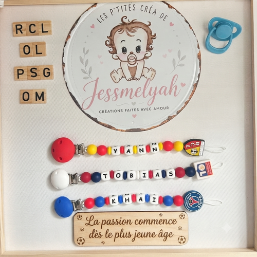 Attache tétine supporter