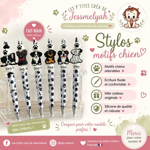 Stylo figurine chien