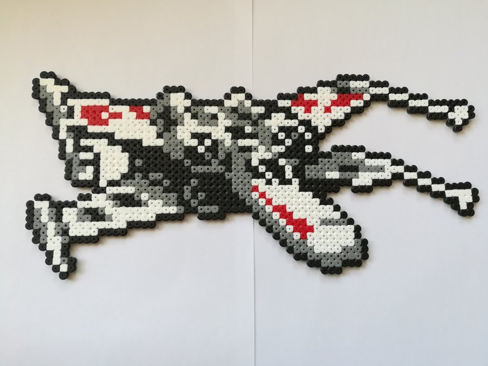 Star wars vaisseau x-xing - décoration en perles à repasser hama - pixel art  - geek art - Un grand marché