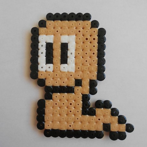 Worms en perles à repasser hama - décoration pixel art / geek art