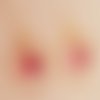 Boucles d'oreilles créoles rose fushia