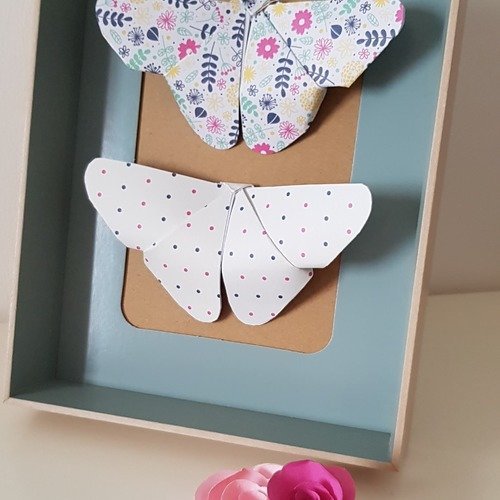 Ma Premiere Collection N 1 Cadre Deco Origami Papillon Un Grand Marche