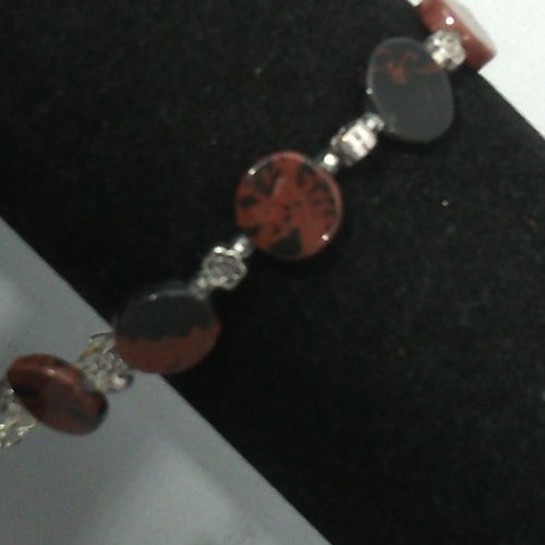 Bracelet obsidienne mahogany