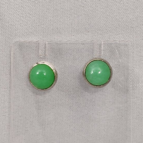 Boucles d'oreilles jade vert