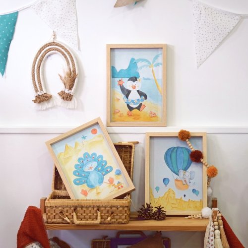 Des illustrations pour la chambre du petit dernier