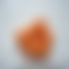 Perle au crochet orange fluo en coton dmc