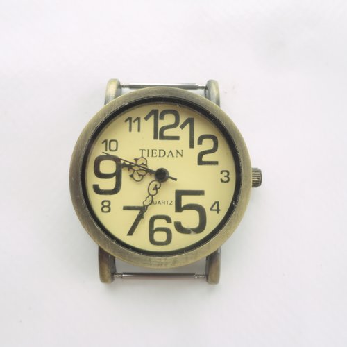 Cadran de montre seul, composant  bronze, pile, créer ses montres, diy,cadran,