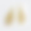 Estampe laiton doré, connecteur bijoux,perle goutte, larme, or,  apprêts dorés, perle, filigrané, goutte,