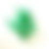 Perle d'émeraude naturelle, perle facette ronde 8mm, pierre verte, émeraude, bojoux, diy, x20