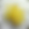 Perle érsine or , inclusion, perle xxl, x10, bijoux en résine, jaune paille,