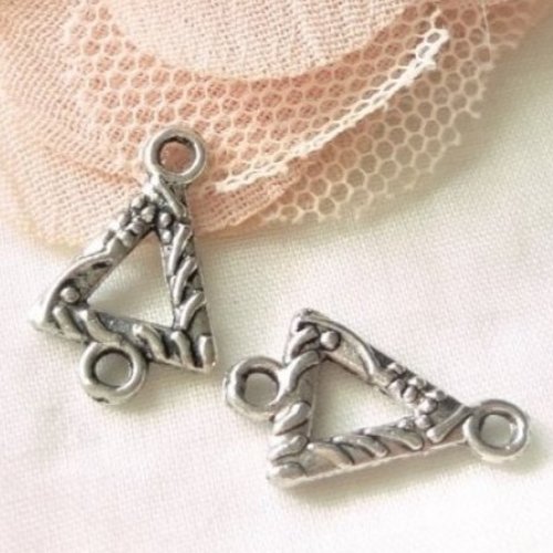 Connecreur bijoux métal argent, x10, perle métal, perle lien, intercalaire pour bijoux, ethnique