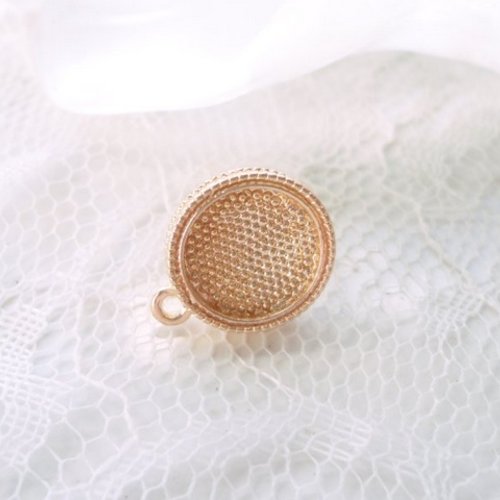 Clou d'oreille doré, boucle oreille fantaisie, originale, rond,  or,