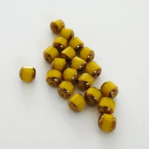 Perle verre de bohème, perles anciennes, lot destockagex 20, bijoux, diy