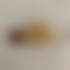 Perle citrine 11/12 mm, jaune, ocre, ronde, lot de 10 pcs