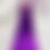 2 grands pompons avec coupelle en corde couleur mauve violet 12 cm 