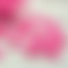10 coeurs couleur rose  acrylique 11mm x 10mm x 6.5 