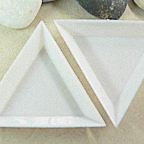 10 coupelles de tri 7,5 x 7,5 cm en plastique blanc 