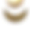Connecteur plastron 13 trous ethnique bronze