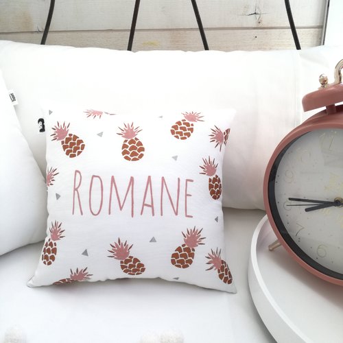 Coussin motif ananas