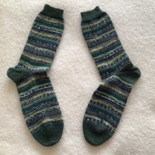 Chaussettes homme tricotées main