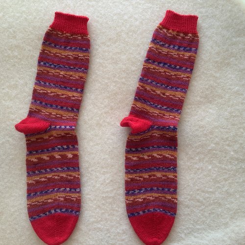 Chaussettes homme tricotées main