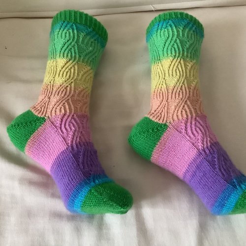 Chaussettes femme tricotées main