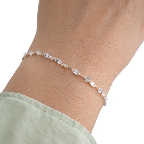 Bracelet chaîne soleil en argent 925 – bijou fin minimaliste – cadeau femme