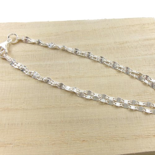 Bracelet double rang soleil argent 925 – chaîne fine originale – bijou minimaliste femme