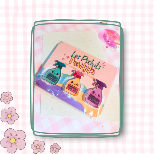 Pschits positifs (lot de 3)