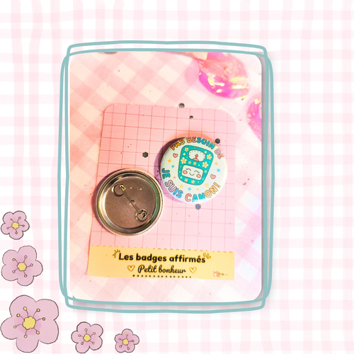 Badge affirmé_ pas besoin de balance je suis canon.