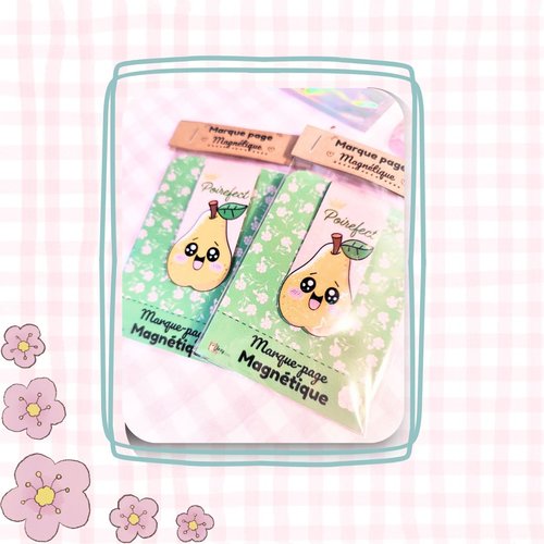 Marque page maf=gnétique_poire-fect