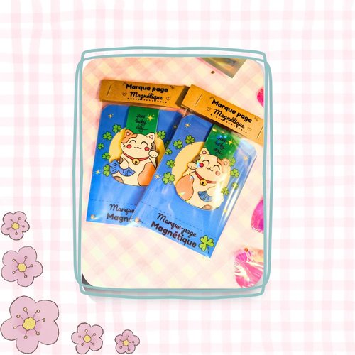Marque page magnétique-maneki-neko