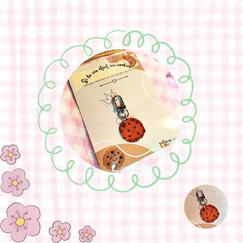 Carte petit bonheur- si la vi était un cookie, les amis seraient les pépites de chocolat.