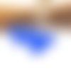 8 perles lentilles forme etoile en silicone bleu 12 mm