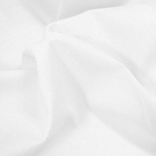 Tissu coton milleraies uni blanc 140 x 50 cm