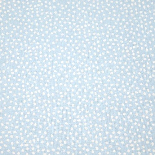 Tissu oeko-tex coton tassi bleu ciel blanc enfant 150 x 50 cm