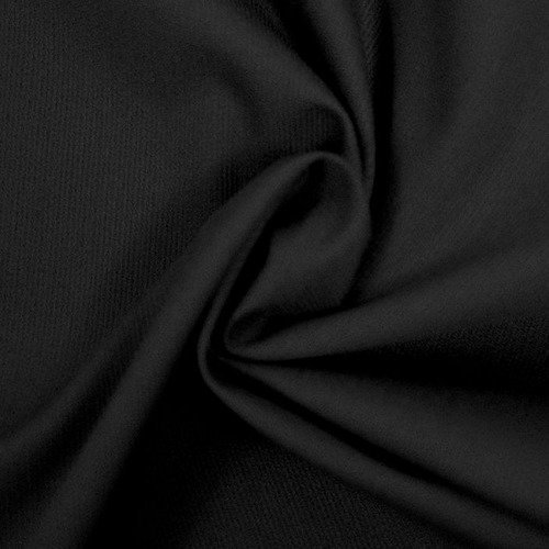 Tissu coton lin noir  noir 140 x 50 cm