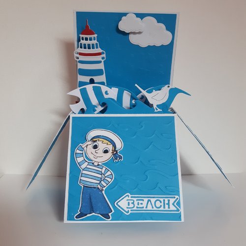 Carte unique et originale métier : marin