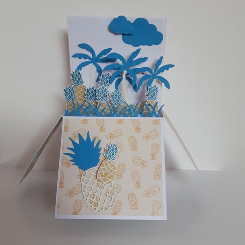 Carte unique "sous les palmiers, les ananas"