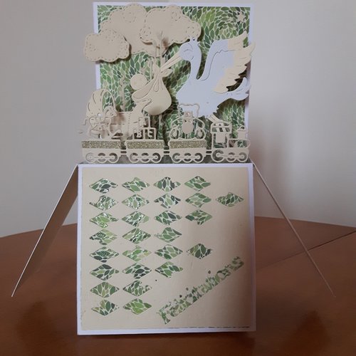 Carte 3d a explosion félicitations pour naissance