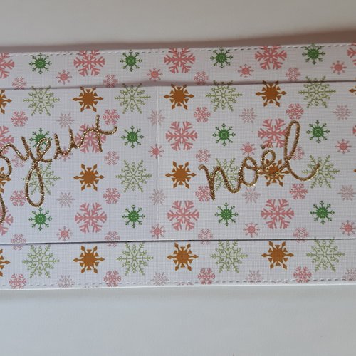 Ref 20 pochette enveloppe pour noël billet ou chèque