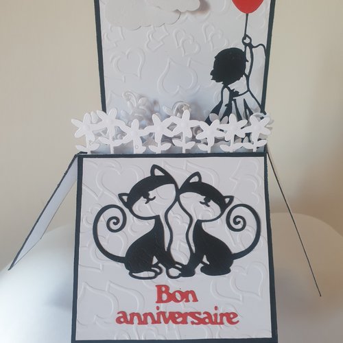 Carte artisanale Un Super Joyeux Anniversaire Animaux des Bois