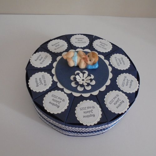 Boîtes à dragées pour un baptême