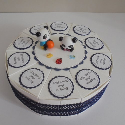 Boîtes à dragées pour un baptême