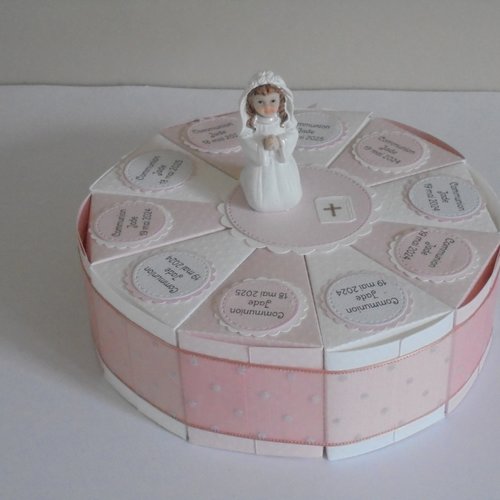 Boîtes à dragées pour une communion