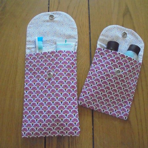 Pochette brosse a dents et pochette savon