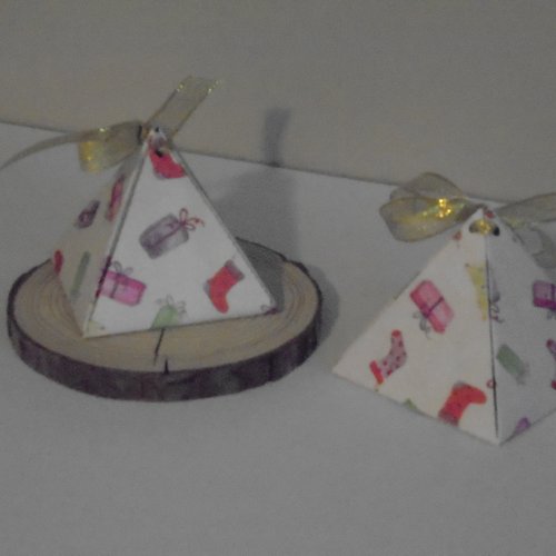 Boîtes à chocolats de noël