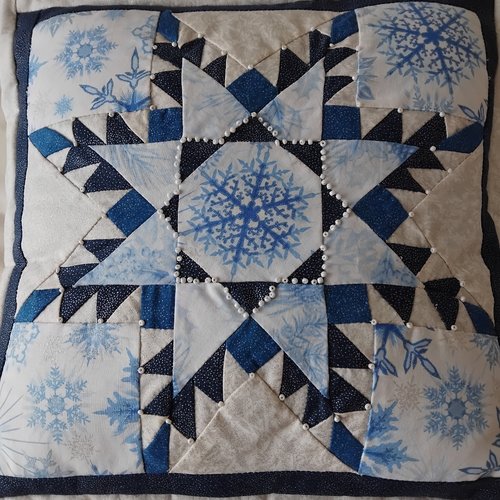 Coussin flocon de neige