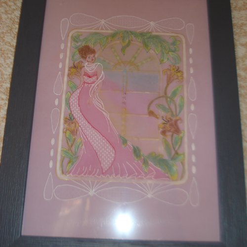 Dentelle sur parchemin